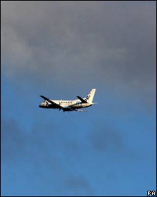 Avião partindo de Glasgow