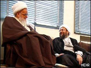 صادق لاریجانی و آیت الله صافی گلپایگانی