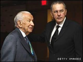 Juan Antonio Samaranch dan Jacques Rogge