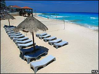 Praia em Cancún
