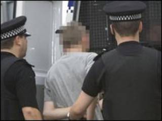 警察抓嫌疑人
