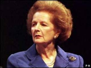 Margaret Thatcher, ex primer ministra del Reino Unido