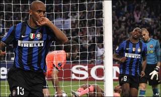 Barca thua Inter Milan