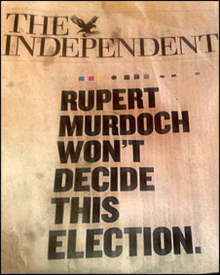 Portada de The Independent