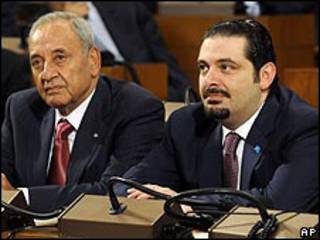 سعد الحريري ونبيه بري