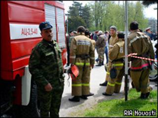 На месте ызрыва в Нальчике