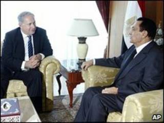 Rais Mubarak na Benjamin Netanyahu