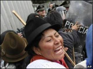 Protestas indígenas en Quito