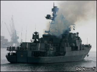 Большой противолодочный корабль "маршал Шапошников" (февраль 2010 года)