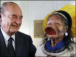 Chirac e Raoni