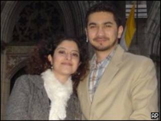 فیصل شهزاد و همسرش