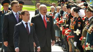 Янукович, Медвєдєв і Лукашенко
