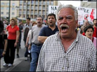 Protestas en Grecia