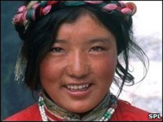 Seorang warga Tibet