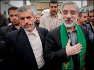 میرحسین موسوی و احمد یزدانفر - عکس از سایت کلمه