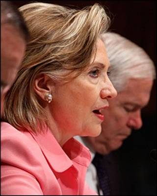 A secretária de Estado dos Estados Unidos, Hillary Clinton