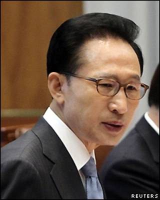 El presidente surcoreano, Lee Myung-bak
