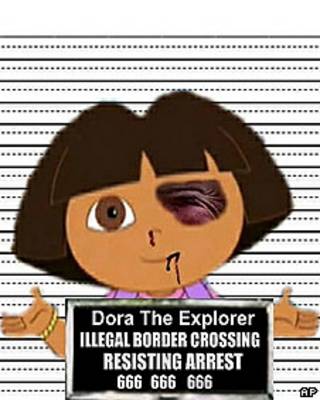 Dora la Exploradora con un ojo morado