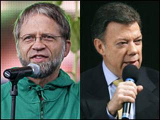 Antanas Mockus e Juan Manuel Santos
