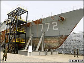 Cheonan, barco surcoreano hundido