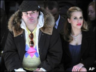 Simon Monjack e Brittany Murphy em 2008