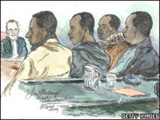 Dibujo del juicio.