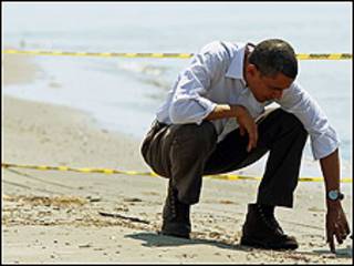 Obama na duba barnar tsiyayar mai