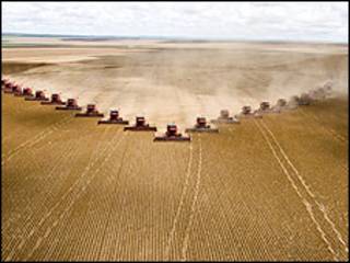 Colheitadeiras no Mato Grosso