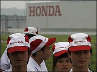 Công nhân TQ tại nhà máy Honda ở Phật San