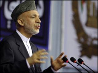 Shugaba Hamid Karzai na Afghanistan
