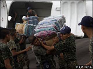 Ayuda llega a Guatemala