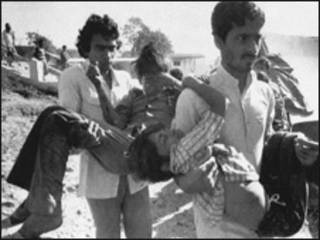 أطفال من ضحايا الغازات السامة (ديسمبر 1984)
