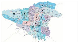 نقشه مناطق تهران - کتاب اول