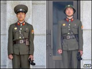Soldados de Corea del Norte el 2 de junio de 2010