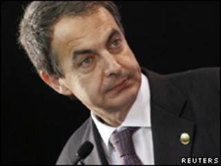El presidente del gobierno de España, José Luis Rodríguez Zapatero