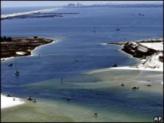 Derrame de crudo en el Golfo de México