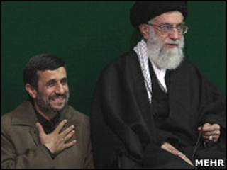 آیت الله خامنه ای و محمود احمدی نژاد