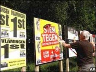 Propaganda política en Bélgica.