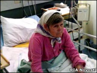 Ирина Антонова в больнице (фото 22 ноября 2009 года)