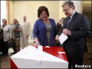 Бронислав Коморовский с женой Анной