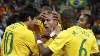 Brazil ta lallasa Ivory Coast