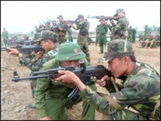 Tập trên thao trường (ảnh chỉ mang tính minh họa)