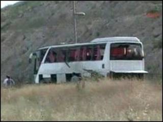 اتوبوس حامل نظامیان