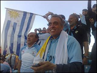 Óscar, hincha uruguayo en Sudáfrica