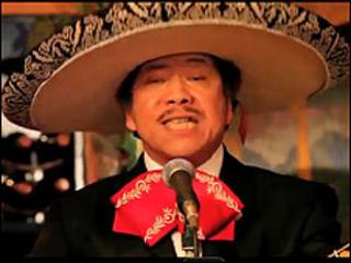 Integrante del grupo Mariachi Samurai de Japón.
