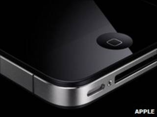 Левый нижний угол iPhone 4