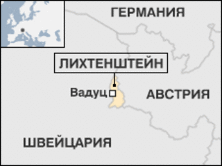 Карта Лихтенштейна