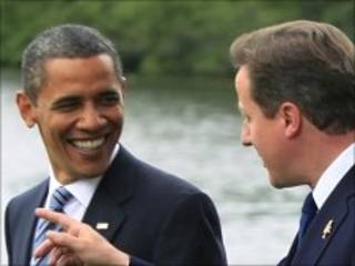 Shugaba Obama da David Cameron a taron G8