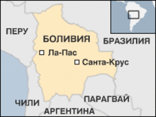 Карта Боливии