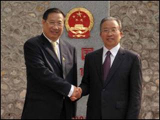 Hai ông Khiêm và Đới trong một lần gặp trước